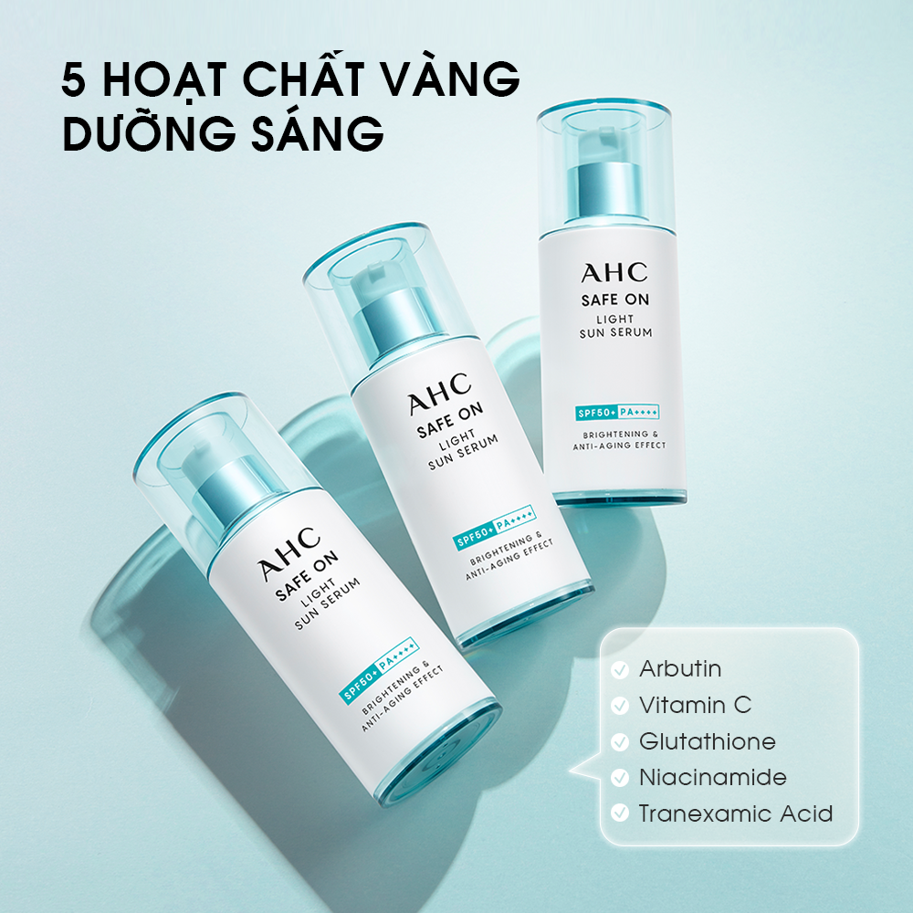 Tinh Chất Chống Nắng Cấp Ẩm - AHC Safe On Light Sun Serum 40ml