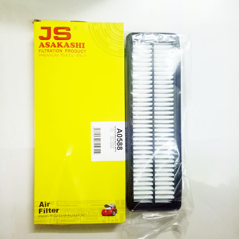 Lọc gió động cơ a0588 js asakashi dùng cho hyundai i10 2013, 2014, 2015, 2016, 2017, 2018, 2019, 2020, 2021 28113-b9000