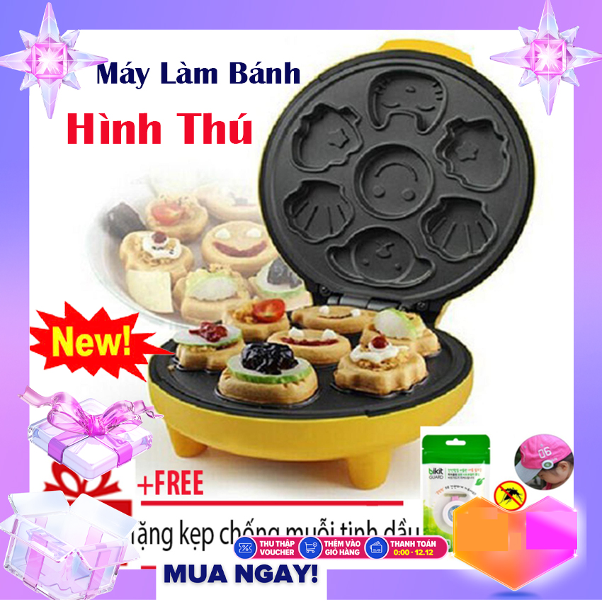 [SALE 50%] Máy Nướng Bánh Hình Thú, Máy Làm Bánh Hình Thú Ngộ Nghĩnh Cao Cấp, Tiết Kiệm Điện Năng, An Toàn Dể Sử Dụng.