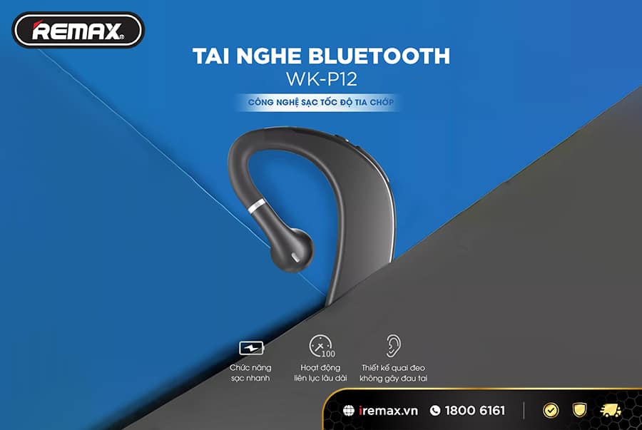 Tai nghe Bluetooth Remax WK P12