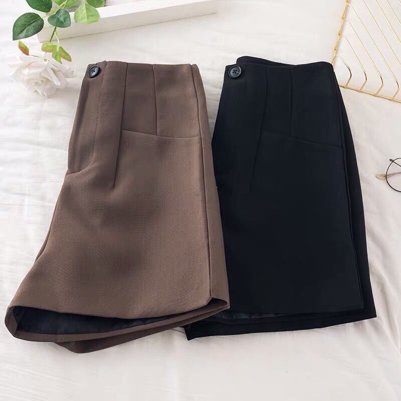 Quần short nữ cạp liền cúc gài siêu Hot