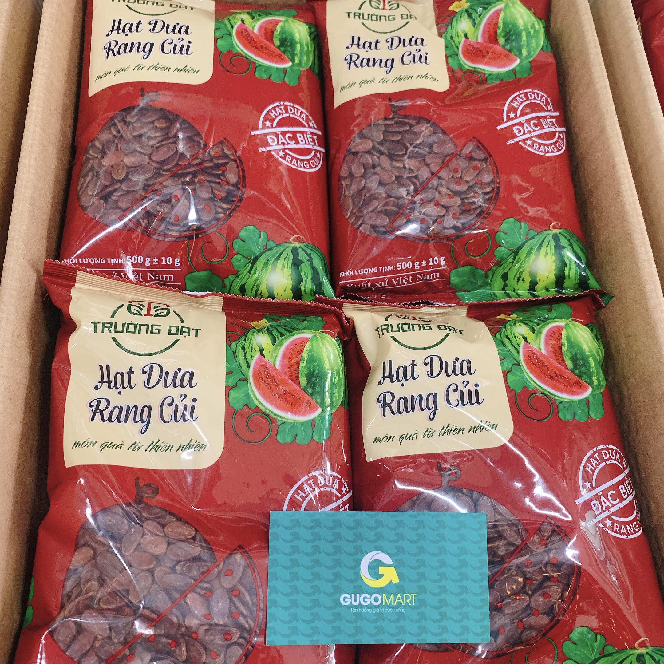 [LOẠI 1] Hạt dưa rang củi Trường Đạt 500g, KHÔNG HÓA CHẤT Gugo Mart