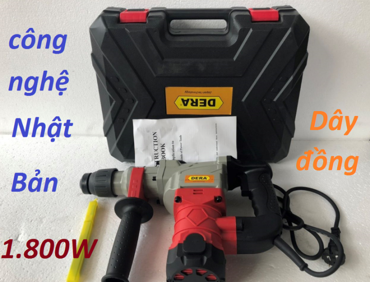 (TOP BÁN CHẠY NHẤT) MÁY ĐỤC BÊ TÔNG-MÁY ĐỤC BÊ TÔNG 1800W DERA