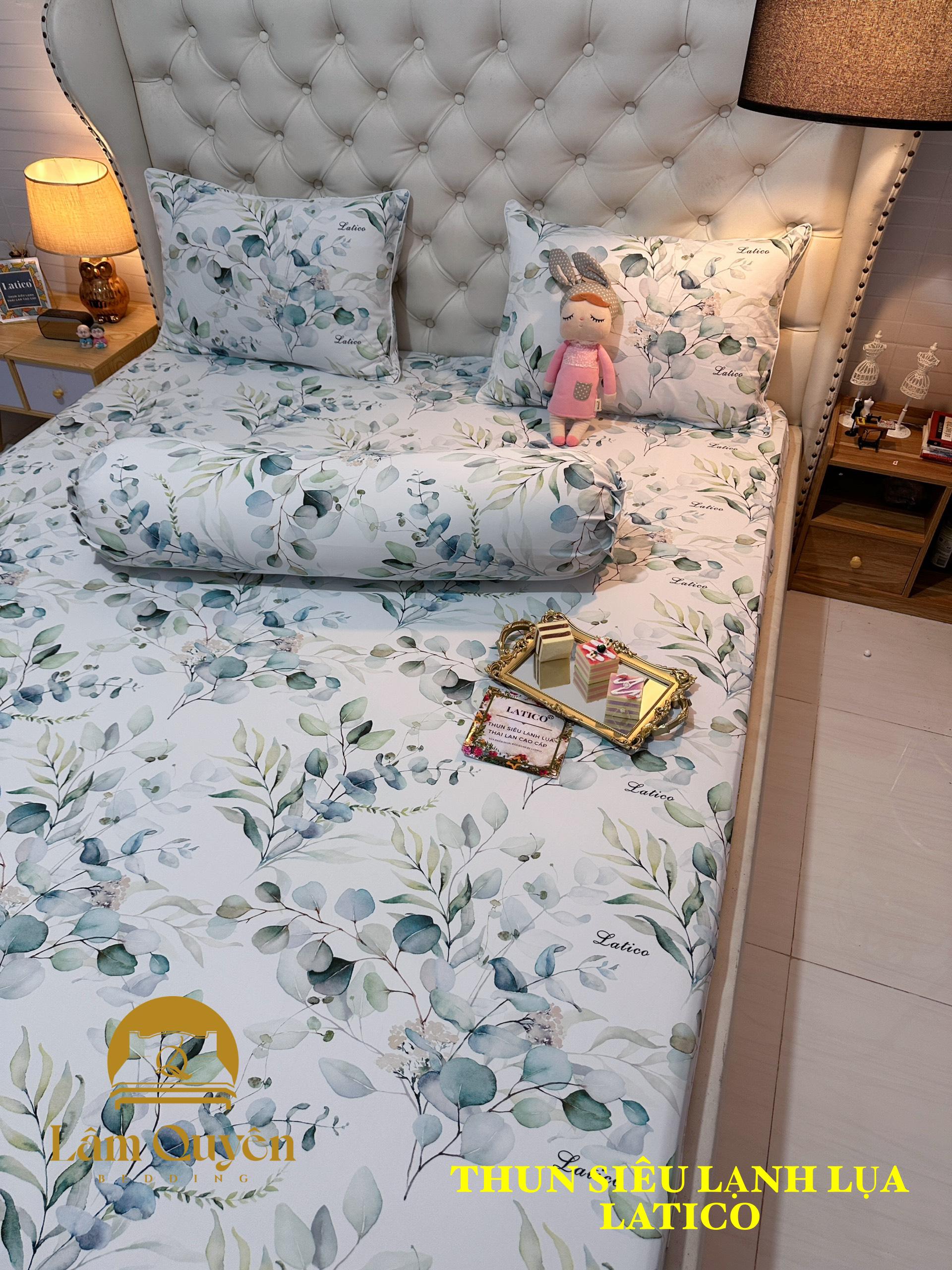 Bộ drap thun siêu lạnh lụa latico thái lan cao cấp mới