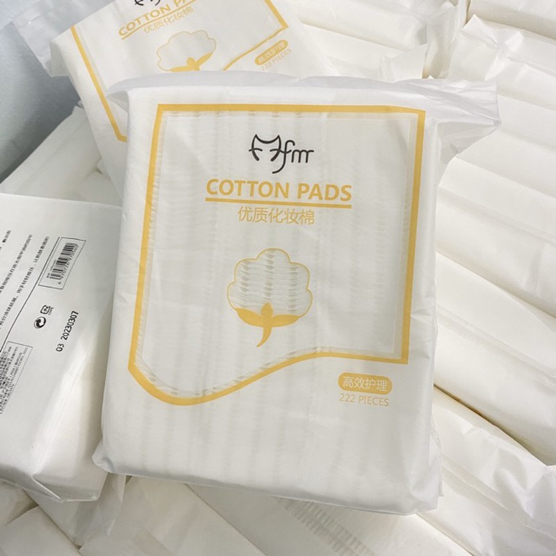 Combo 2 Túi Bông Tẩy Trang 3 Lớp Cotton Pads Túi 222 Miếng