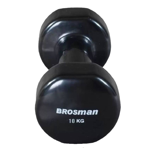 Tạ tay 10kg Brosman nhập khẩu (Bộ 2 cái tạ sắt 10kg màu đen)