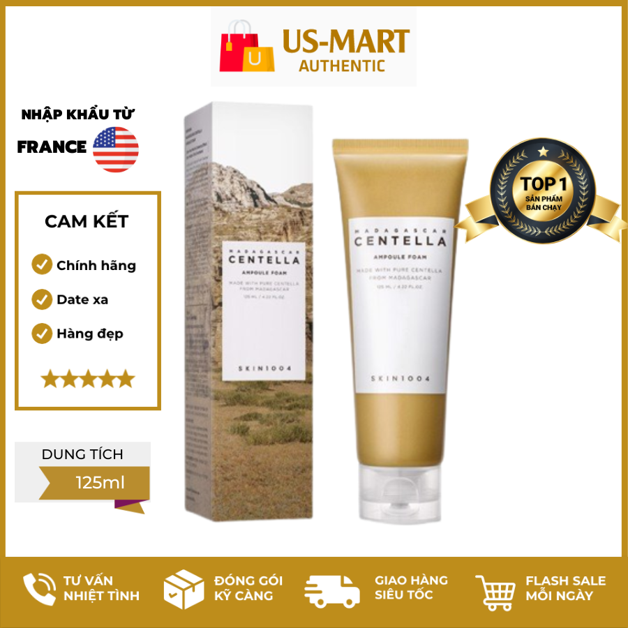 [HCM]Sữa Rữa Mặt Tạo Bọt Skin1004 Madagascar Centella Ampoule Foam