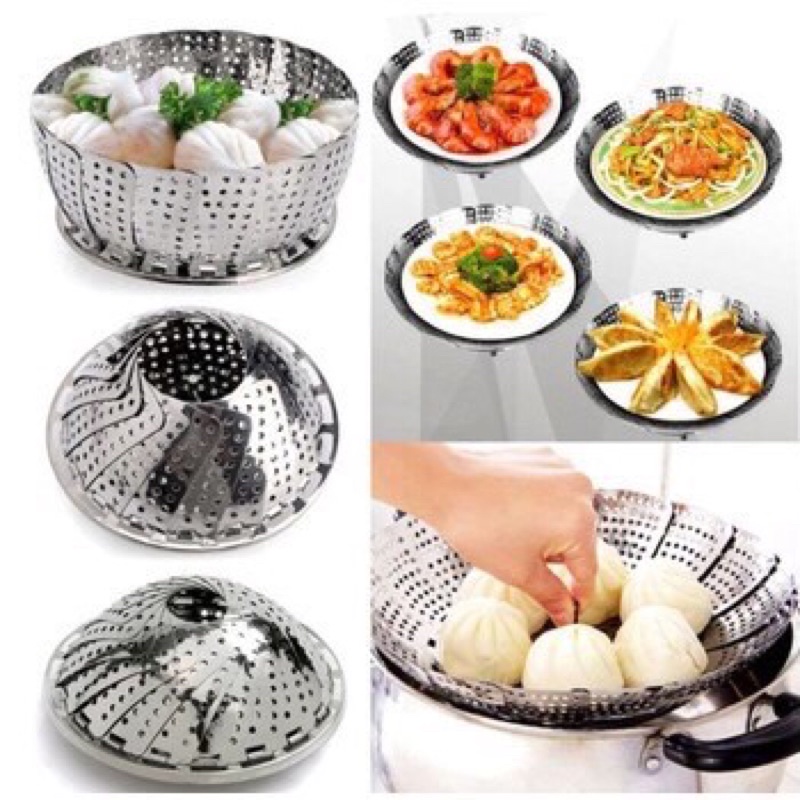 Vỉ hấp/ Vỉ hấp cách thủy inox đa năng, tiện dụng