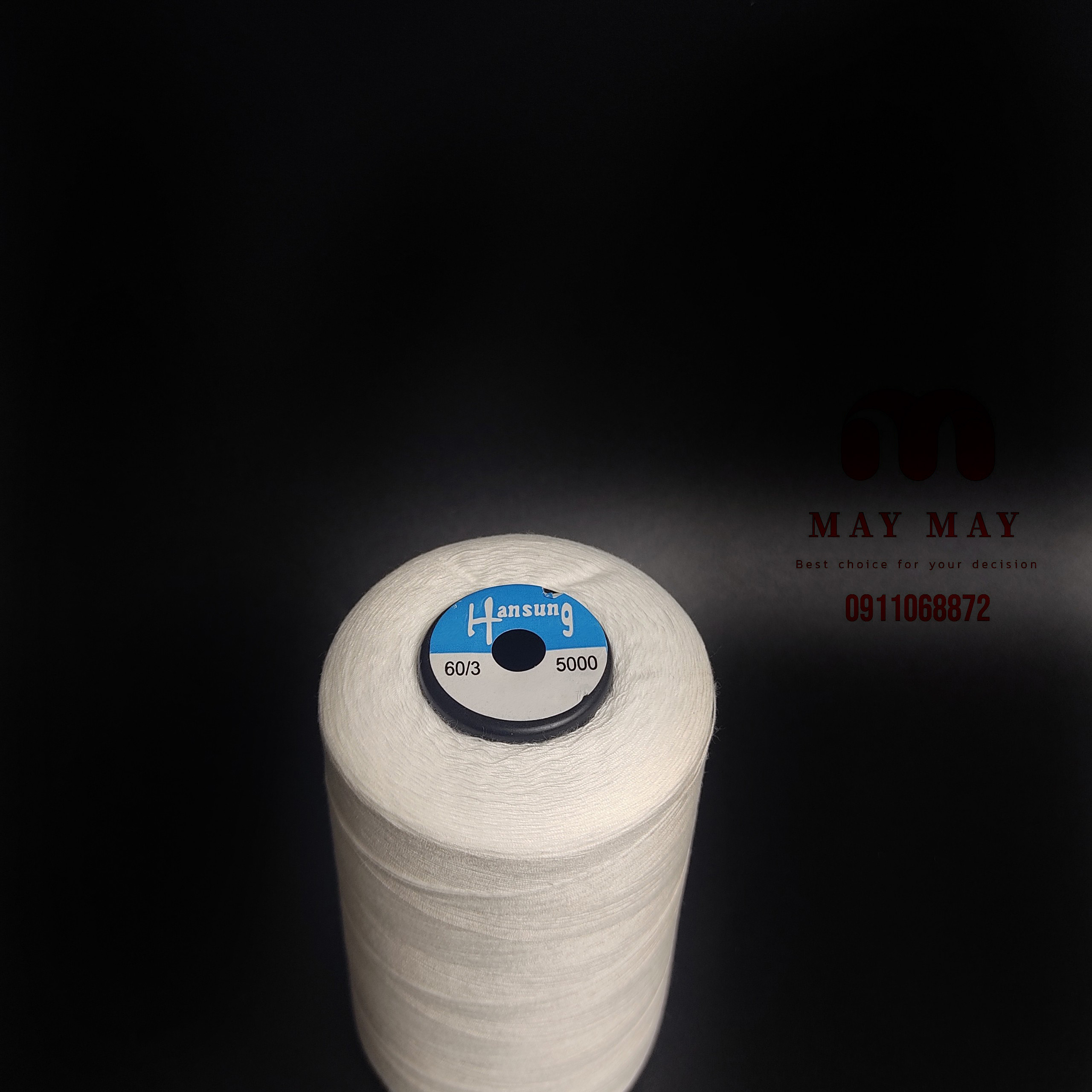 Chỉ may Hansung 5000m màu kem