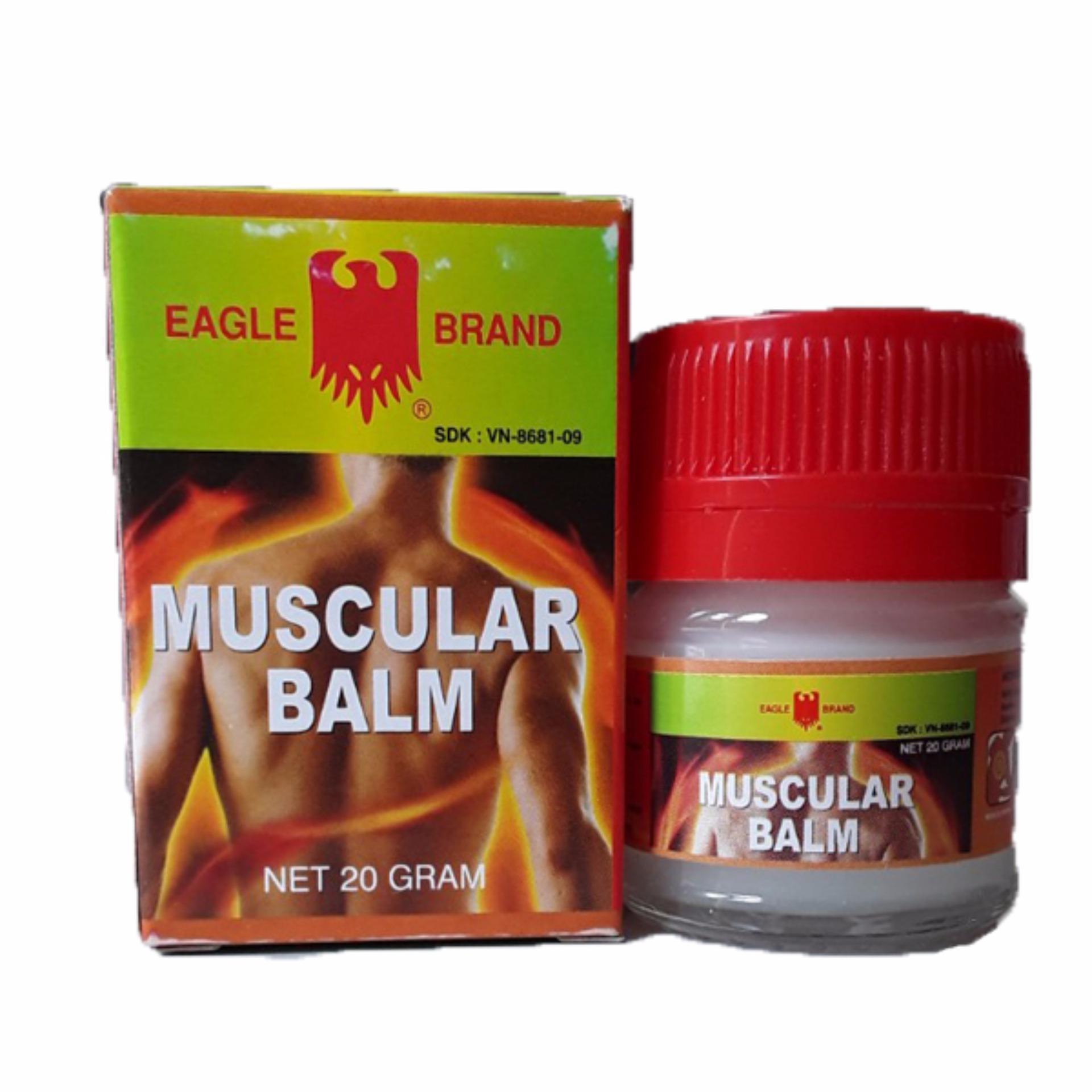 Dầu cù là Con Ó - Eagle Brand Muscular Balm - Singapore