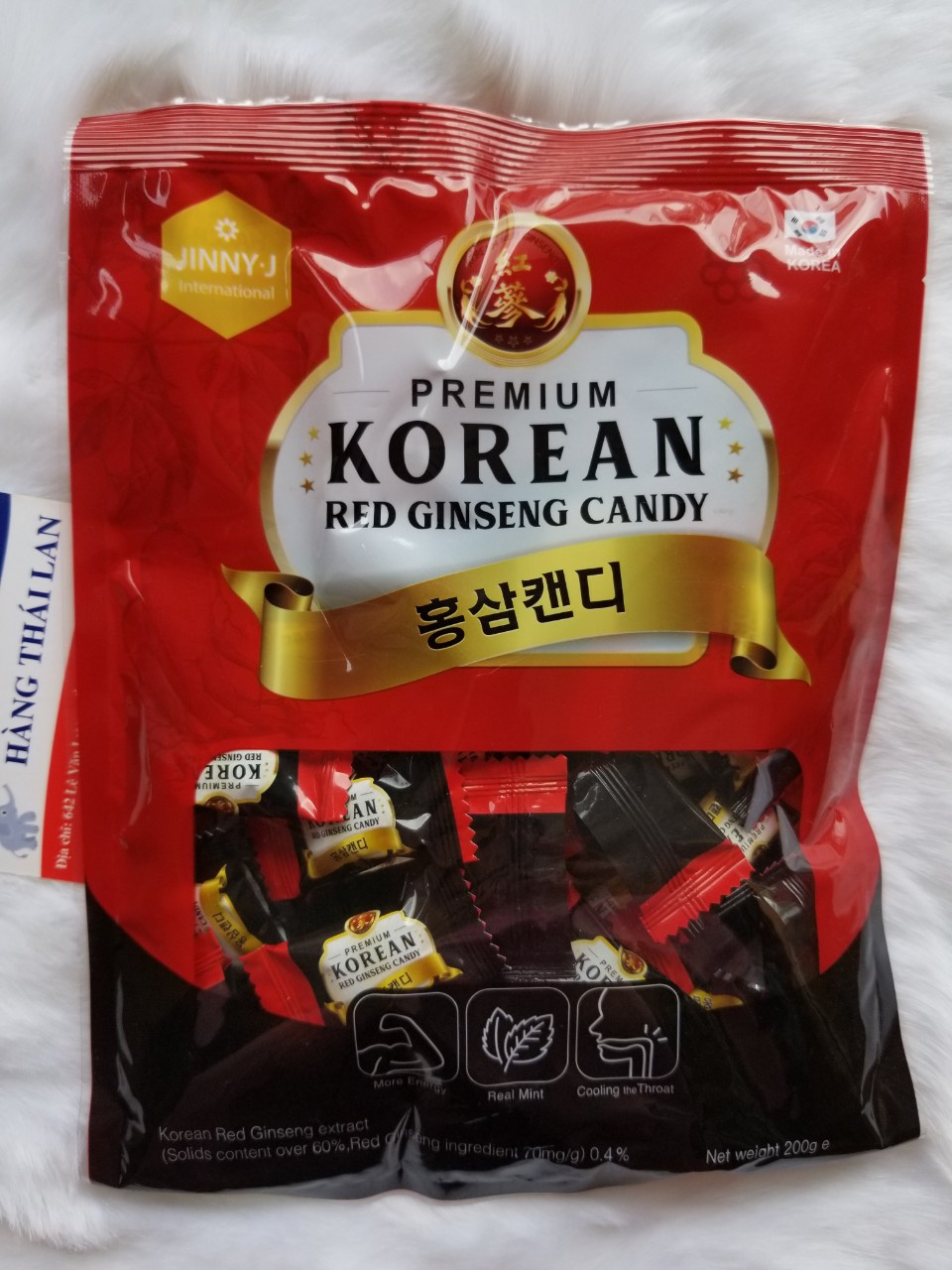 Kẹo Hồng Sâm Hàn Quốc cao cấp 200g- Kẹo sâm