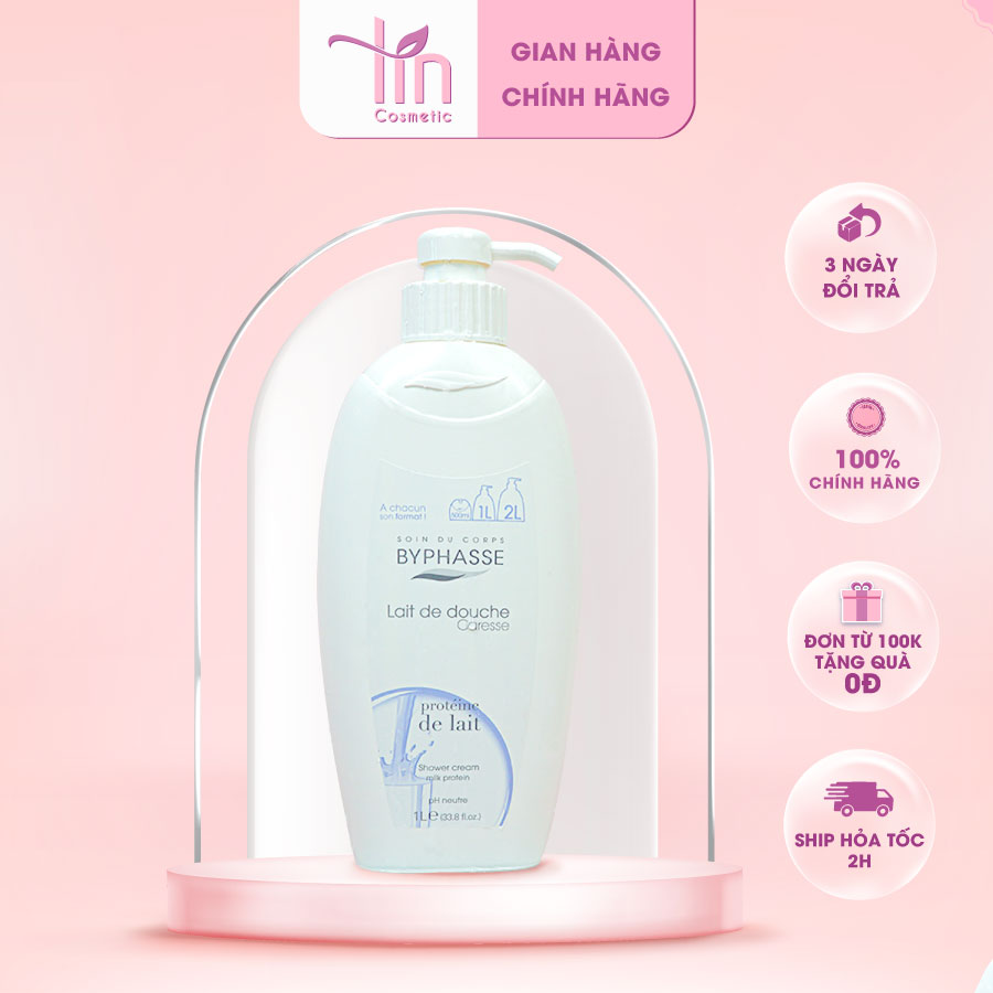 Sữa tắm Byphasse Protein và Sữa 1000ml
