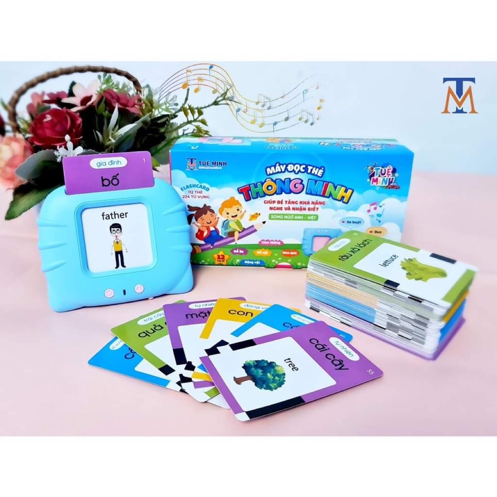 Máy đọc thẻ tiếng anh cho bé 224 từ hkm Enfa