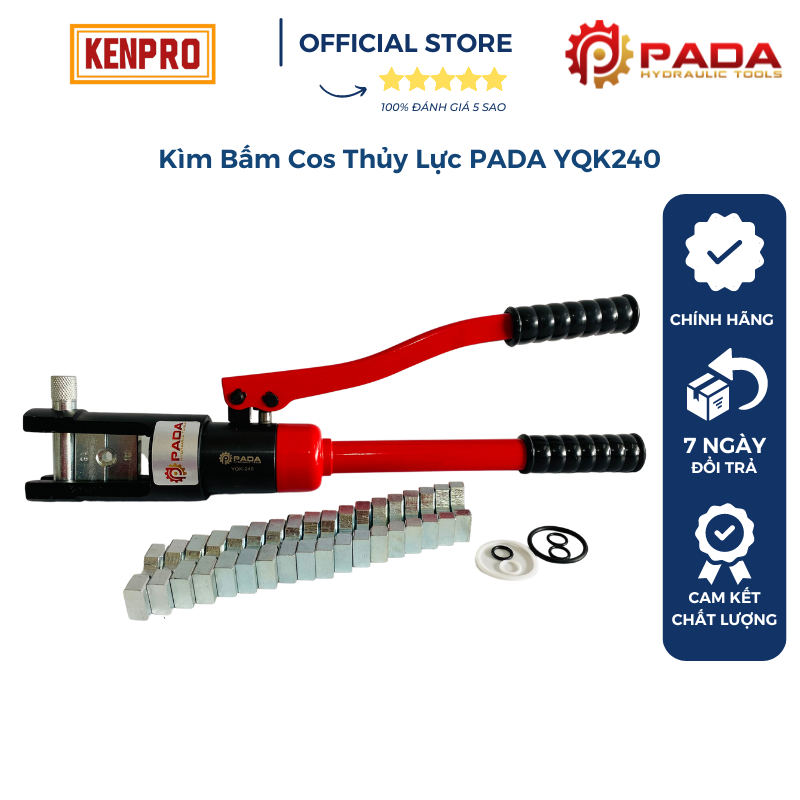 Kìm bấm cos thủy lực YQK240