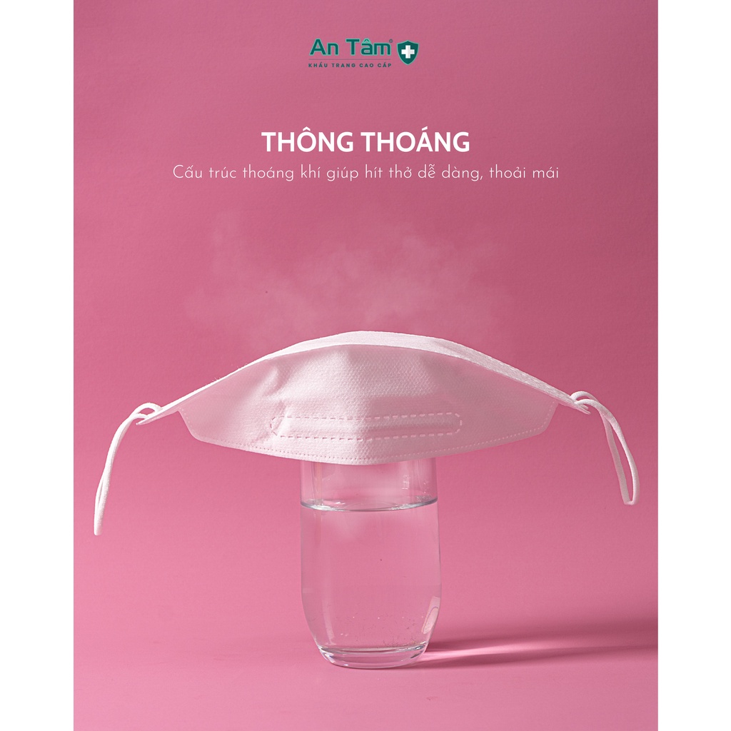 Thùng 100 cái - Khẩu trang y tế 4D KF94 Hàn Quốc Chính Hãng AN TÂM