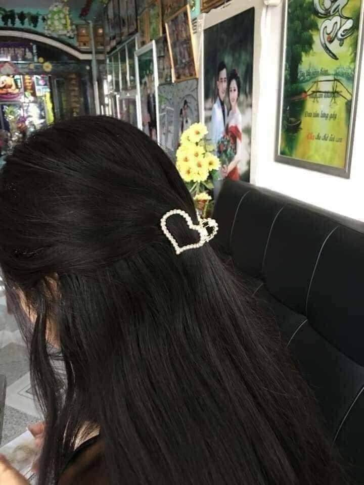 Set 3 món kẹp tóc ngọc trai siêu cute