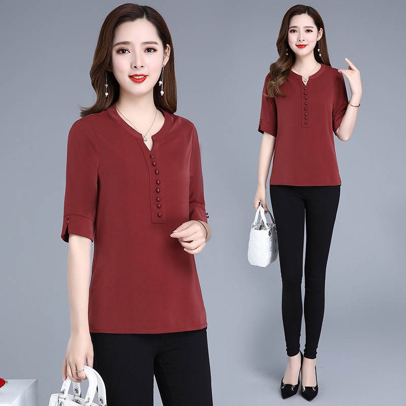 áo kiểu cao cấp cho quý cô (thời trang trung niên Anitagreen) GD29-0421