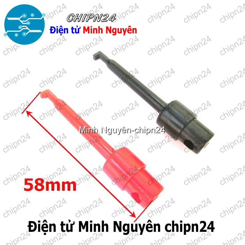 [1 cặp] Móc Kẹp Test Nguồn Loại Lớn [1 cặp Móc Đỏ - Đen Lớn] - HH000861