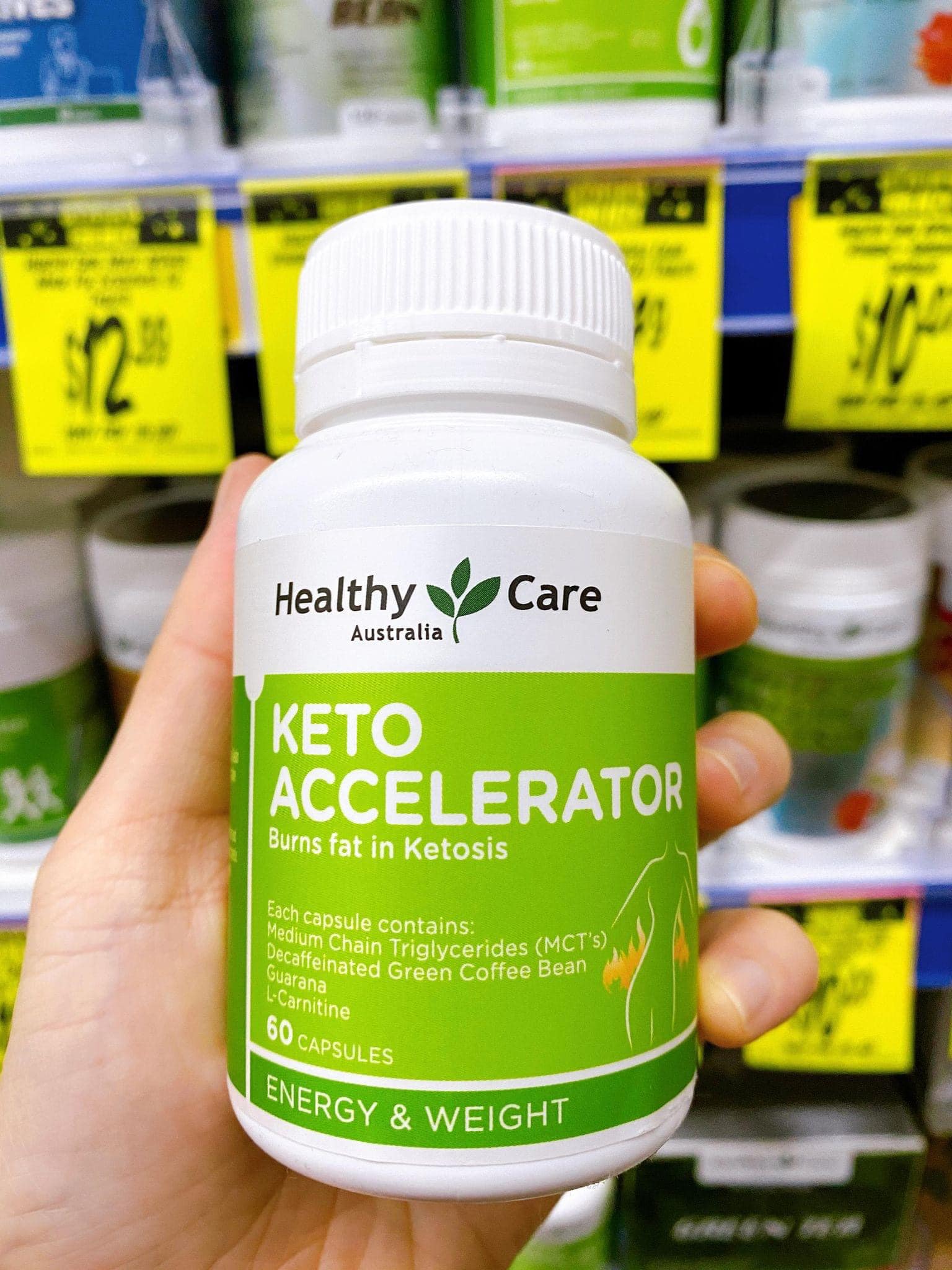 Healthy Care Keto Accelerator 60 viên GC42 -  hỗ trợ giảm cân Úc