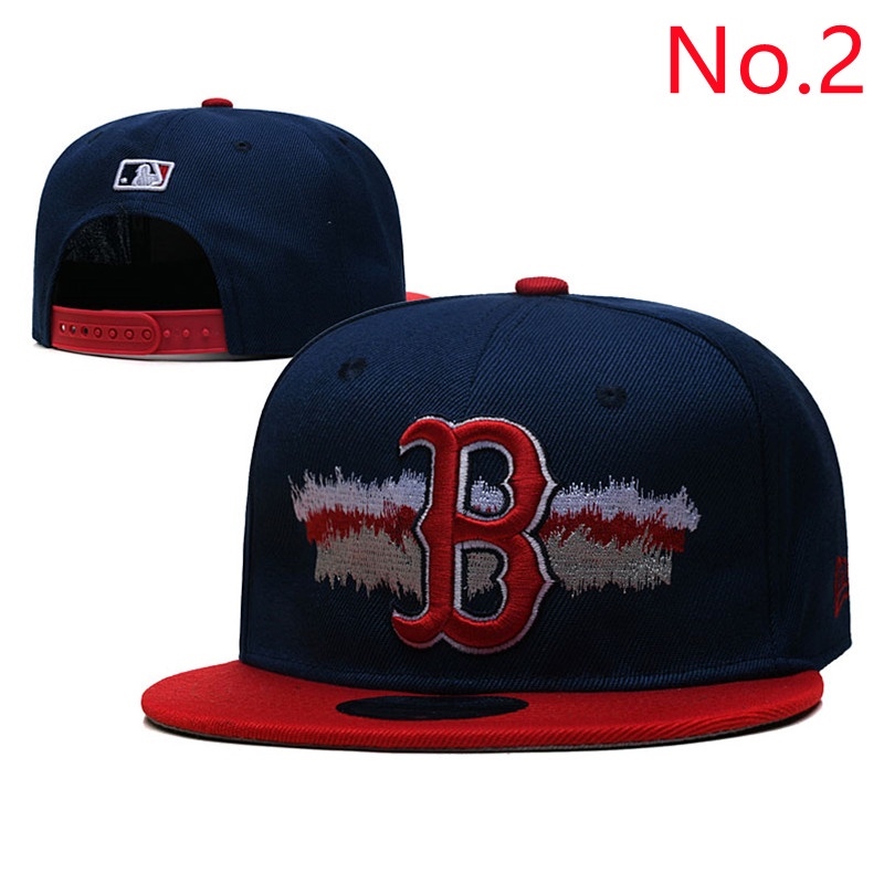 Ready Stock 20 Style MLB Boston Red Sox Adjustable Hat Baseball Cap Flat Cap Multi Color