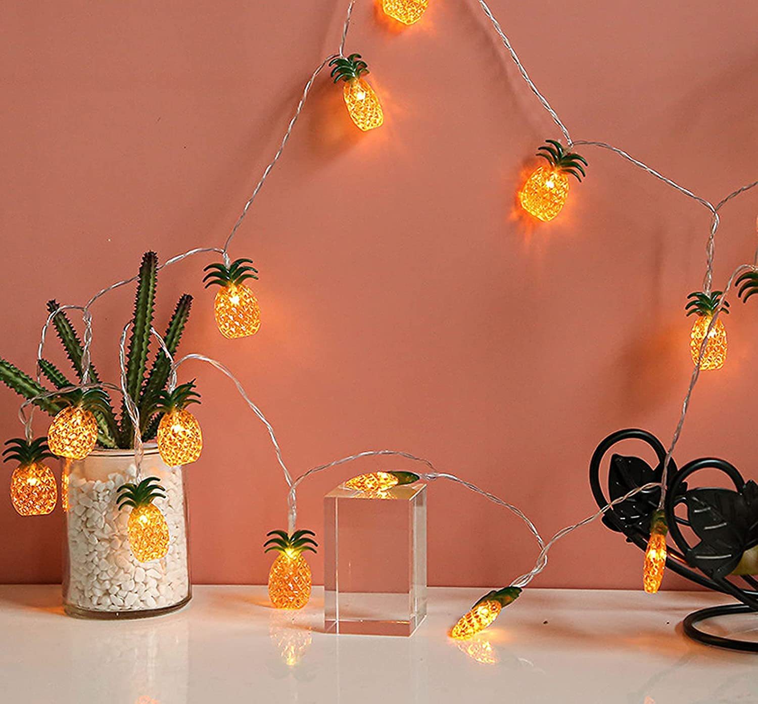 Dây đèn LED trái thơm trang trí nhà cửa
