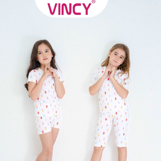 [Mua 3 giảm 20%, mua 2 giảm 15%] Bộ Đồ Short Thun Bé Vincy KST022S32