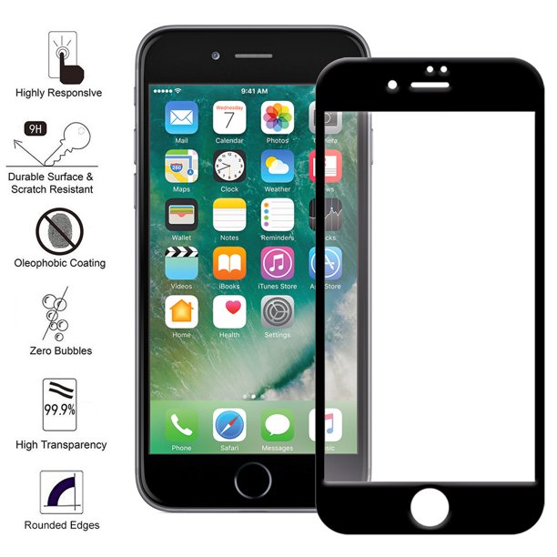 Cường lực full màn cho dùng cho iphone 7 Plus / 8 Plus (Đen)