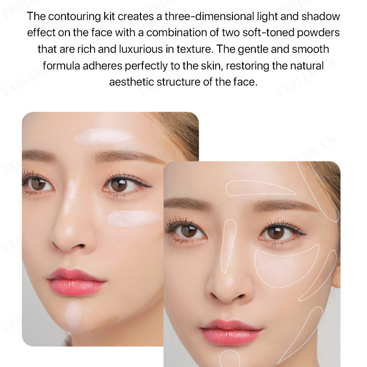 Natural double-end highlight contour stick