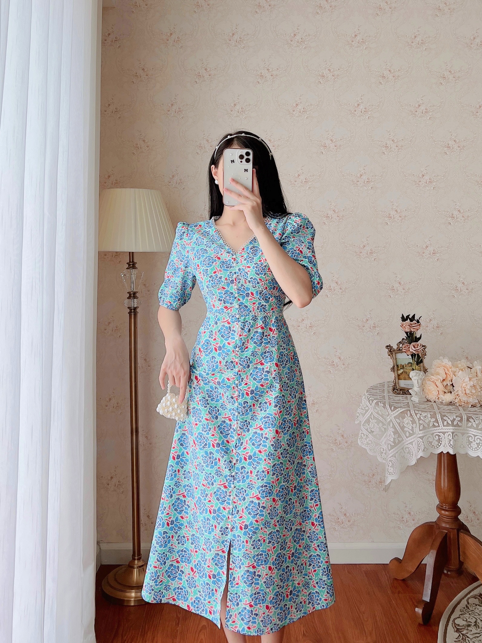 De Leah - Đầm Ôm A Midi Can Ren - Thời Trang Thiết Kế