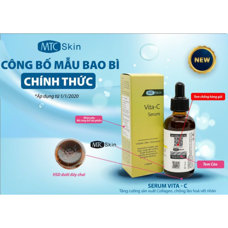 Serum Vita C- Tinh chất dưỡng trắng(60ml)