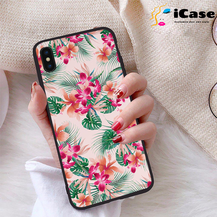 Ốp lưng iPhone Xs Max viền dẻo TPU BST Hoa