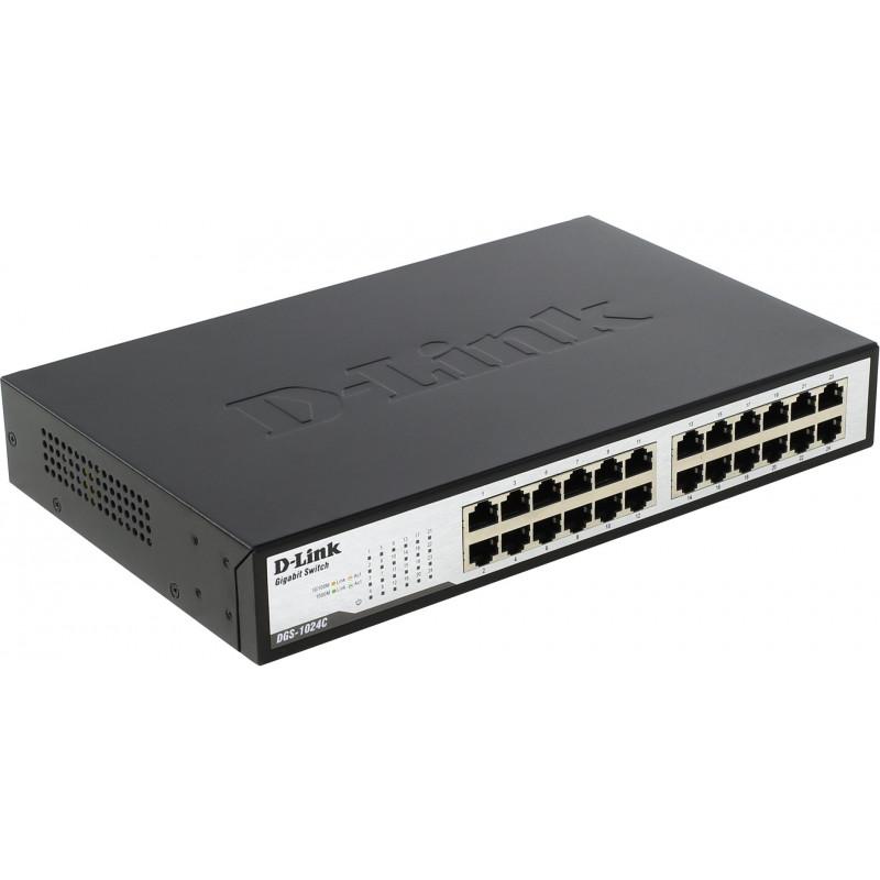 Switch Dlink 24P DGS-1024C 10/100/1000