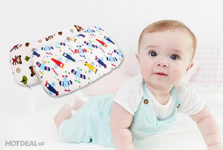 GỐI CAO SU NON CHO BÉ YÊU SIZE 25*45*3CM