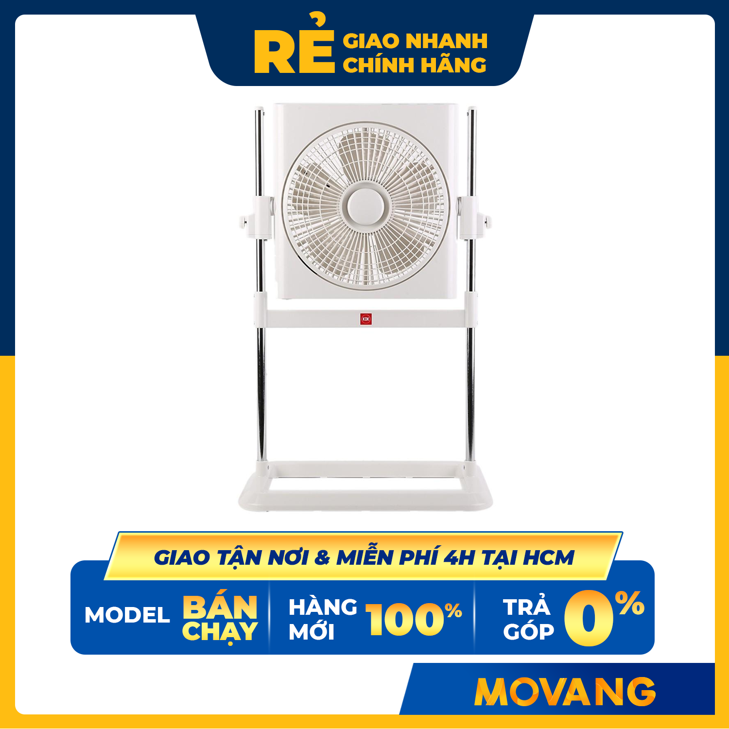 [GIAO TẠI HCM] -  Quạt Hộp KDK SS30X -Xám Bạc