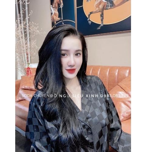 Bộ Pyjama Chất Lụa Gấm siêu hot Tay dài- Quần dài