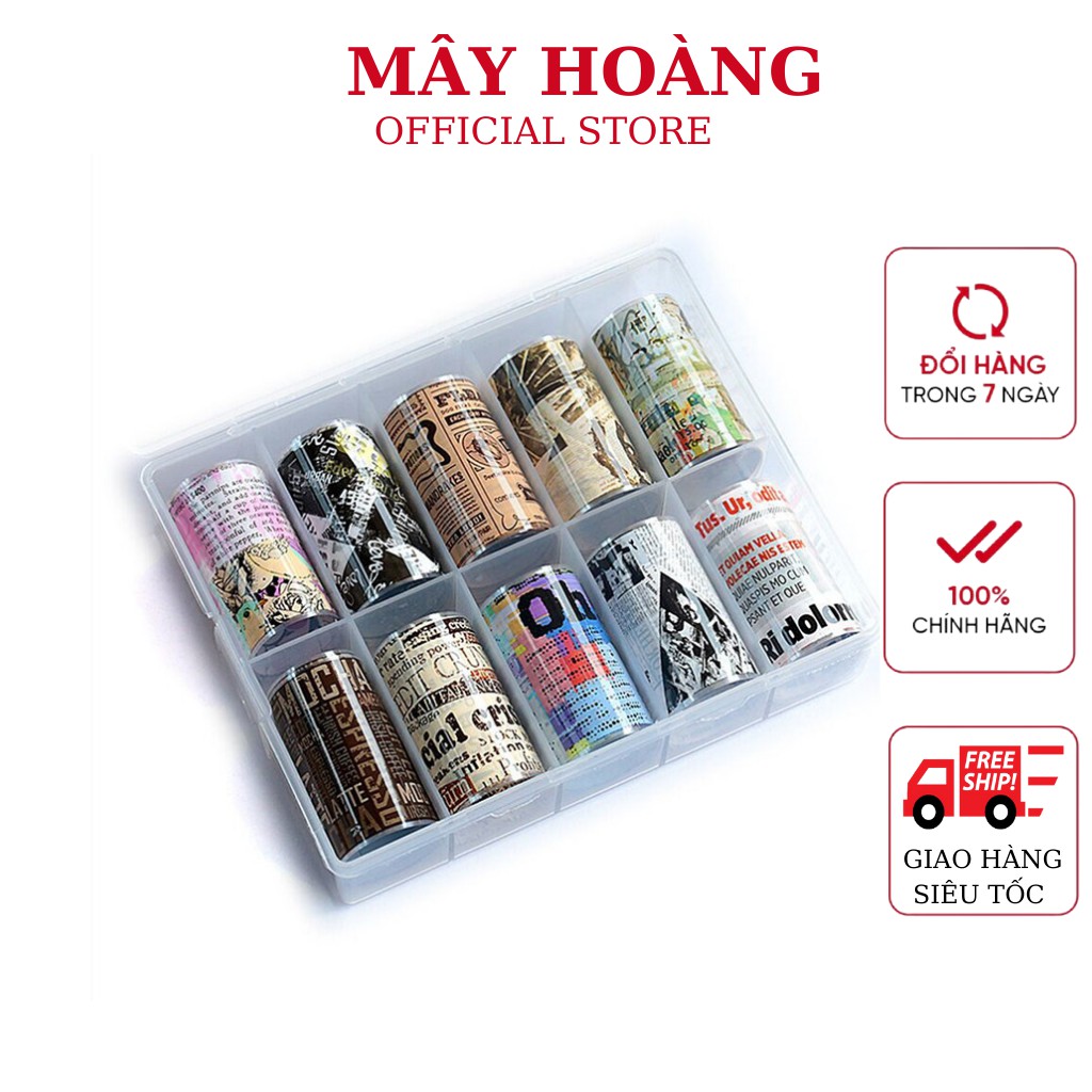 Foil báo chí dán móng
