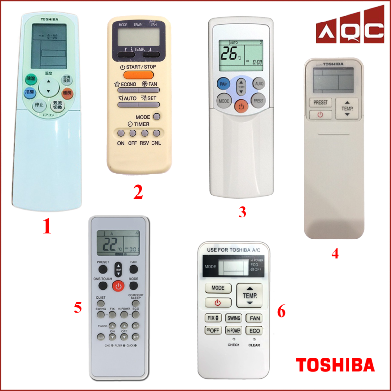 Remote máy lạnh Toshiba - Điều khiển điều hoà TOSHIBA chính hãng [CHỌN MÃ]