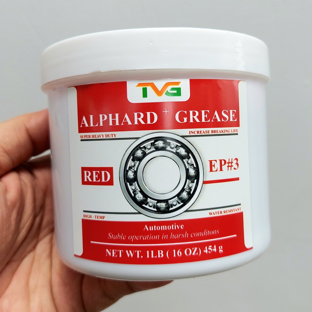[HỎA TỐC HCM - MỠ BÒ ĐỎ CHỊU NHIỆT VÀ KHÁNG NƯỚC] ALPHARD GREASE RED EP3 454GR