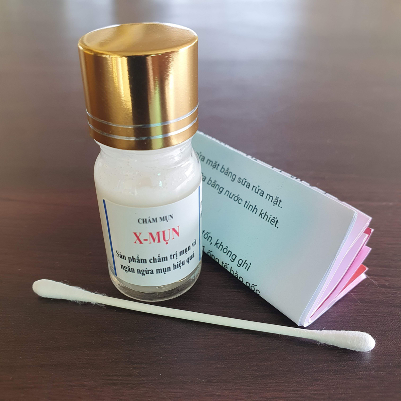 Chấm mụn X-MỤN, mụn trên trán, mụn dưới cằm, mụn trên má, mụn mặt giá rẻ