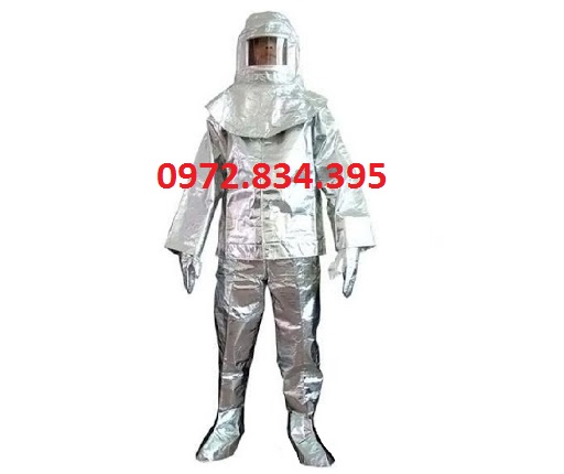 Quần áo chống cháy chịu nhiệt 1000 độ tráng nhôm chống cháy