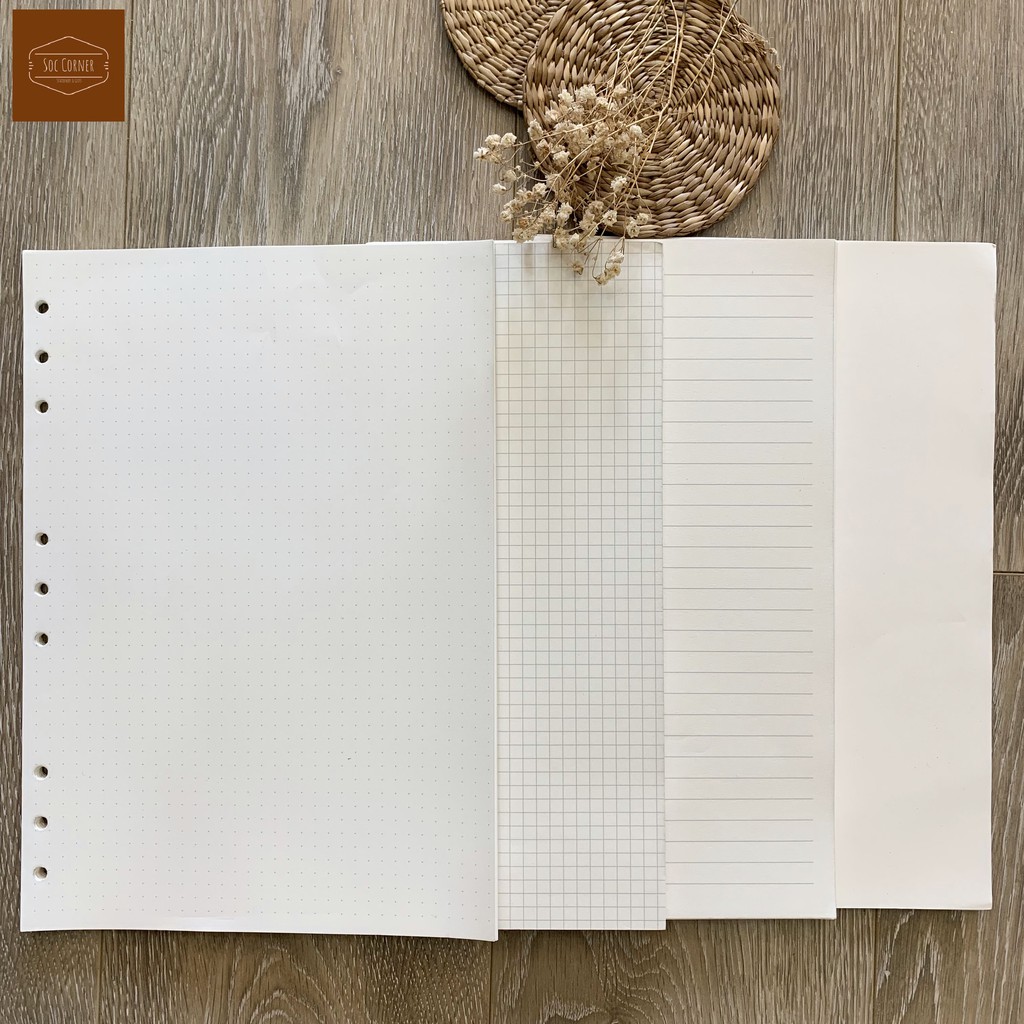 [HCM]Giấy ruột refill size B5 (9 lỗ) 40 tờ