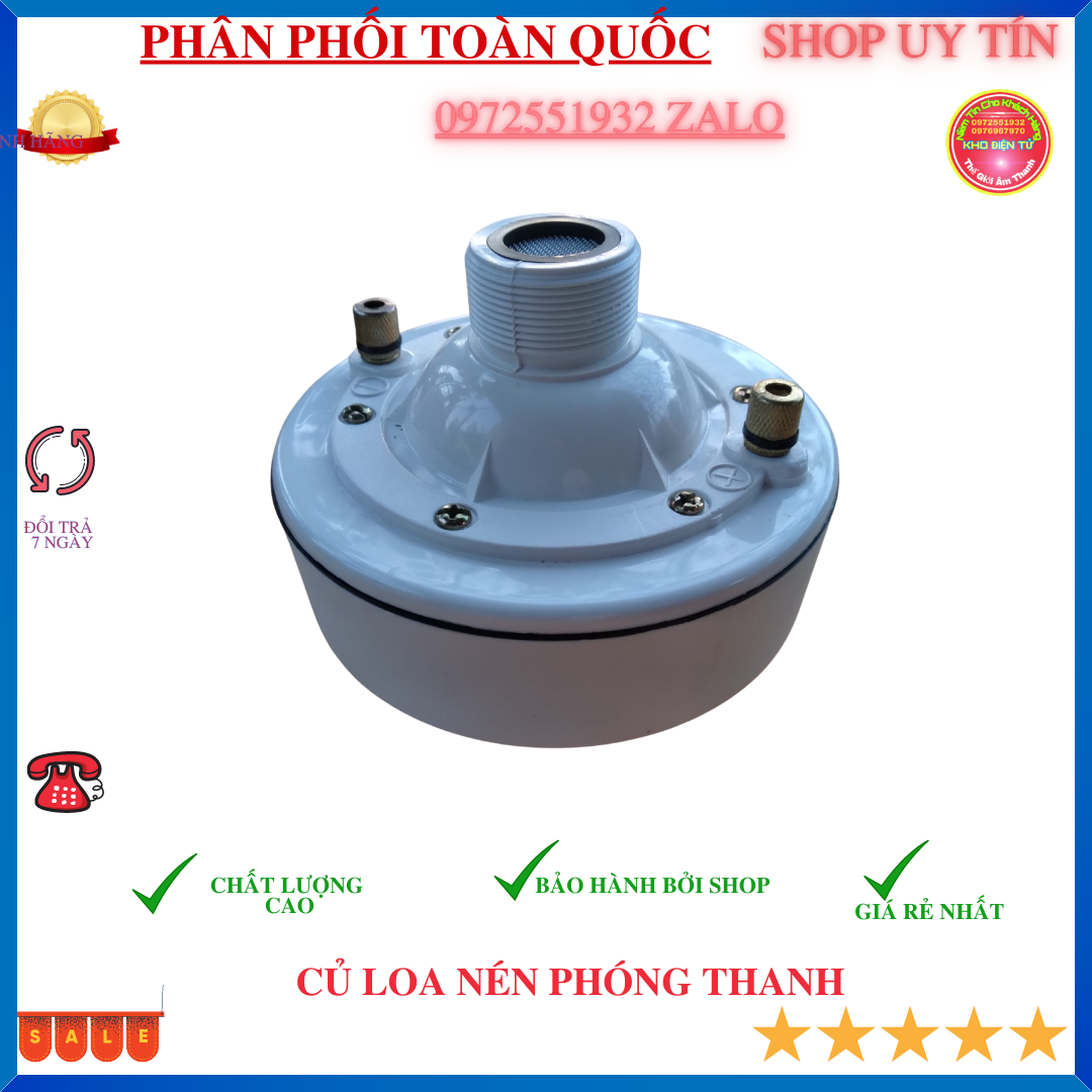 Củ loa nén 60w thay thế loa phóng thanh - tiếng vang