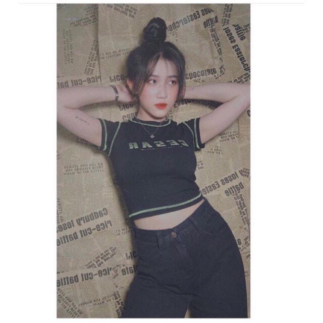 [HCM][Có ảnh thật] Áo thun croptop ôm body Cesar