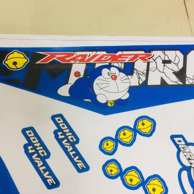 Tem Doremon Raider Fi Rời Xe Xanh Có Thể Đổi Màu (Bộ)