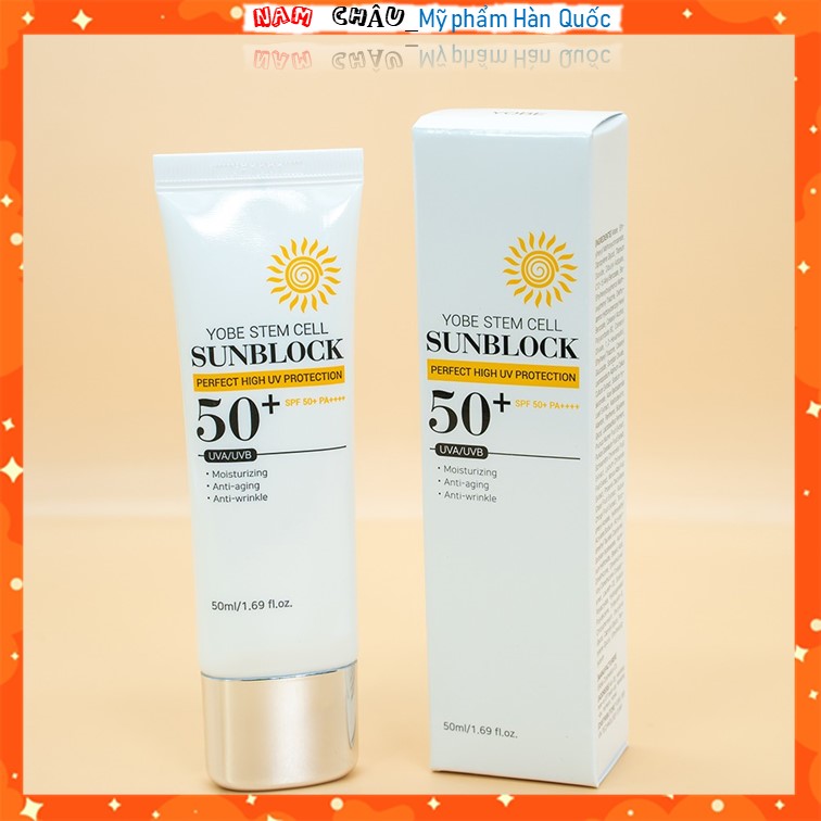 Kem chống nắng tế bào gốc Yobe (Yobe Stem Cell Sunblock) 50ml