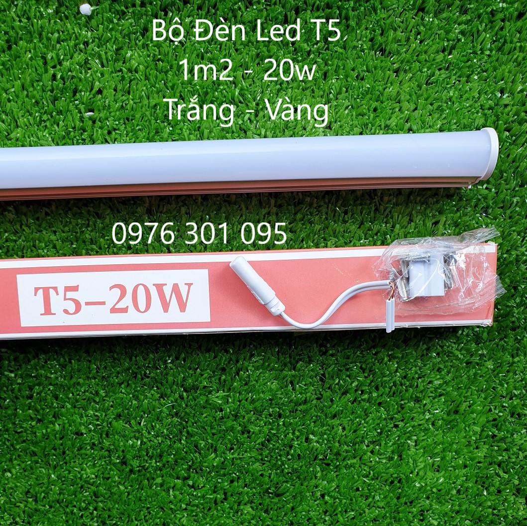 [COMBO 2] Bộ Đèn Led Liền Máng T5  90cm - 1m2 (Trắng - Vàng)