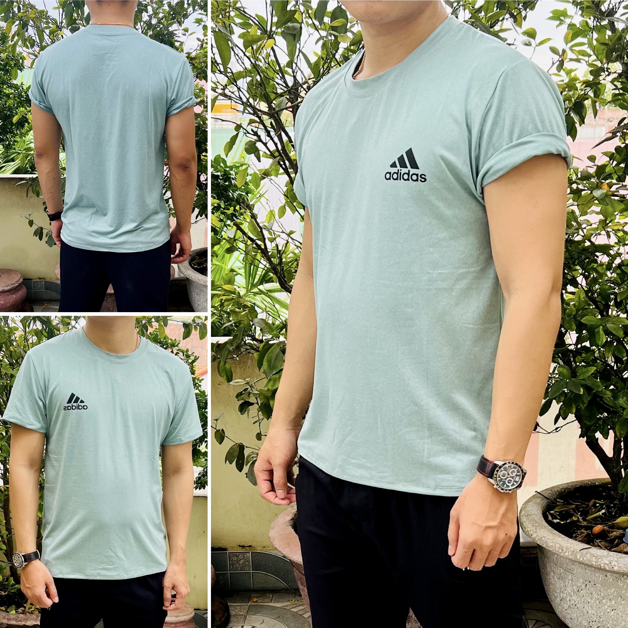 Áo Thun Nam Thể Thao Co Giãn 4 Chiều, Vải Thun Lạnh (Mềm - Mịn - Thoáng)