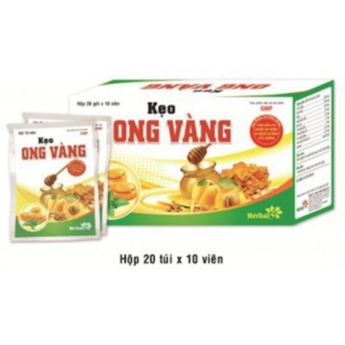 Kẹo ong vàng túi 10 viên - giảm ho, đau họng