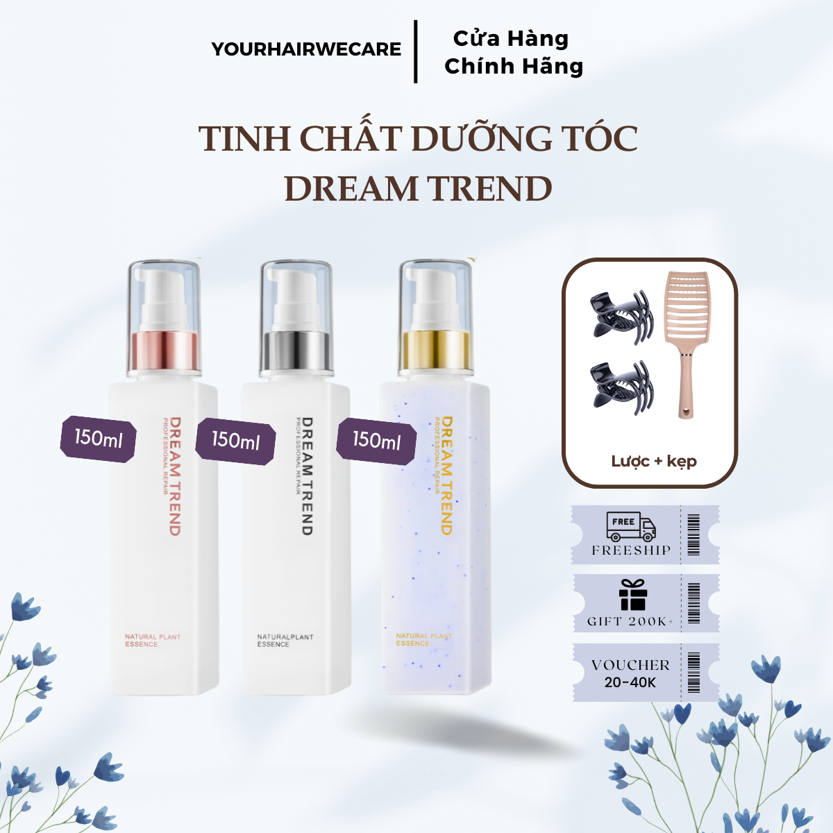[HCM]-Essence dưỡng tóc AHA Dream Trend mềm mượt