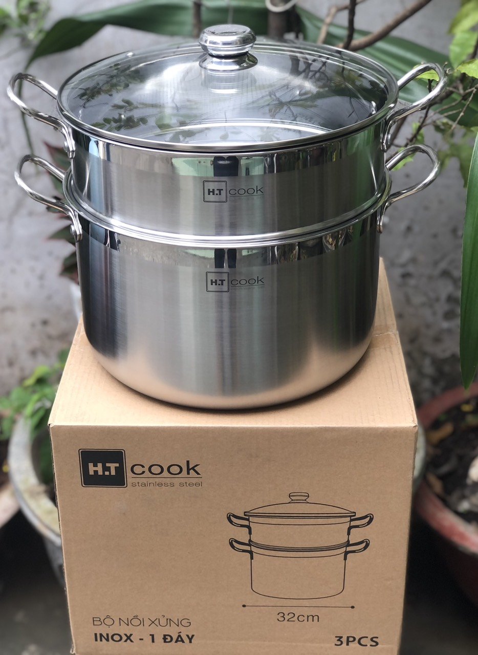 Bộ Nồi Xửng Hấp HT Cook 32cm